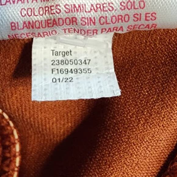 Xhilaration Jrs Smocked Top + High Leg Side Tie String Bikini Bottoms Rust XS - Picture 9 of 10